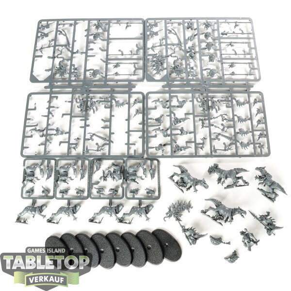 Seraphon - 8x Saurus Knights (Klassisch) - teilweise gebaut