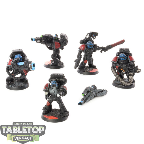 Blood Angels - 5 x Devastator Squad (Classic) - bemalt