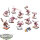 Daemons of Chaos - 10 x Pink Horrors - teilweise bemalt