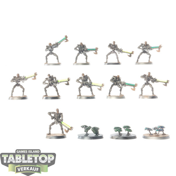 Necrons - 10 Necron Warriors classic - bemalt