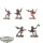 Aeldari - 5 Harlequin Troupe classic - bemalt