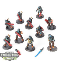 Tau Empire - 10x Fire Warriors Strike Team - bemalt