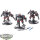 Tau Empire - 3x XV8 Crisis Battlesuit Team - teilweise bemalt