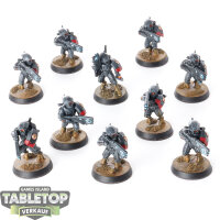 Tau Empire - 10x Fire Warriors Strike Team - bemalt