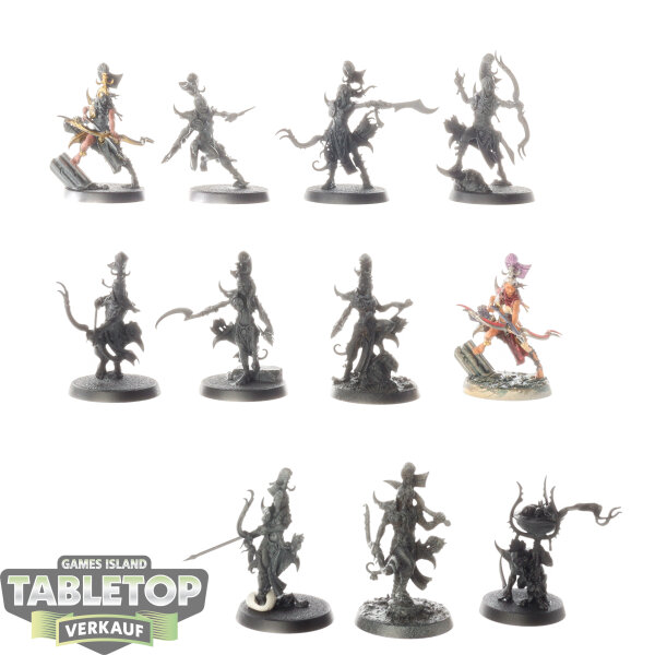 Hedonites of Slaanesh - 11 Blissbarb Archers - teilweise bemalt