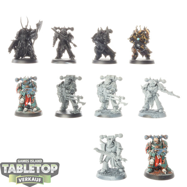 Chaos Space Marines - 10 Legionaries - teilweise bemalt