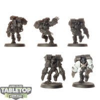 Space Marines - 5x Vanguard Veteran Squad - teilweise bemalt
