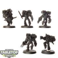 Raven Guard - 5x Vanguard Veteran Squad - teilweise bemalt