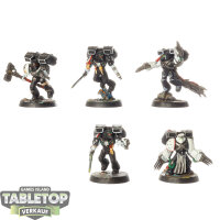 Raven Guard - 5x Vanguard Veteran Squad - bemalt