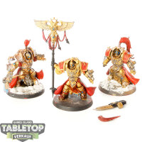 Adeptus Custodes - 3x Allarus Custodians - teilweise bemalt