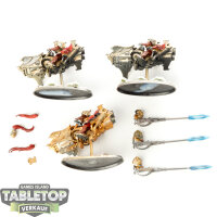 Adeptus Custodes - 3x Vertus Praetors - bemalt