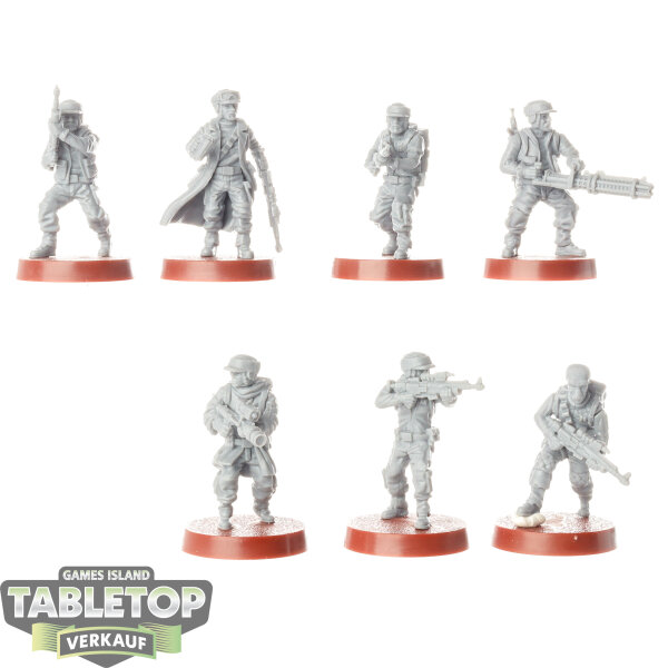 Rebellen - 7x Rebel Troopers - unbemalt