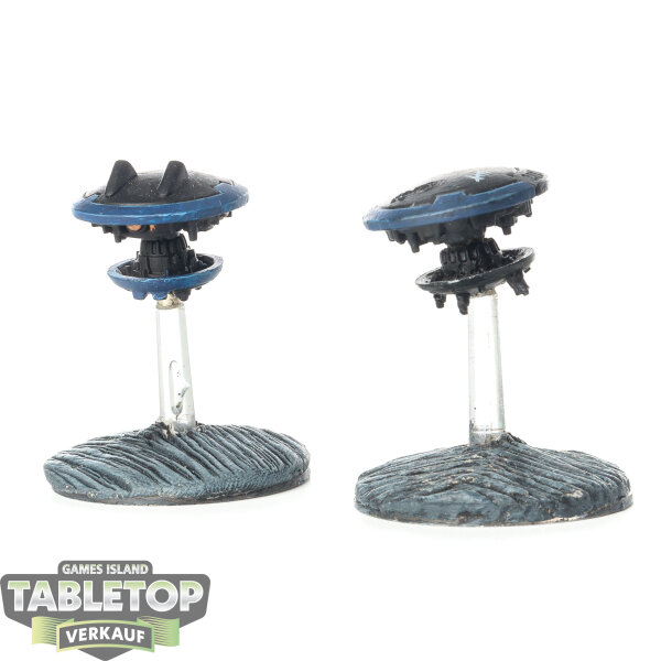Tau Empire - 2 Tactical Drones - bemalt