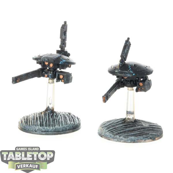 Tau Empire - 2 Tactical Drones - bemalt