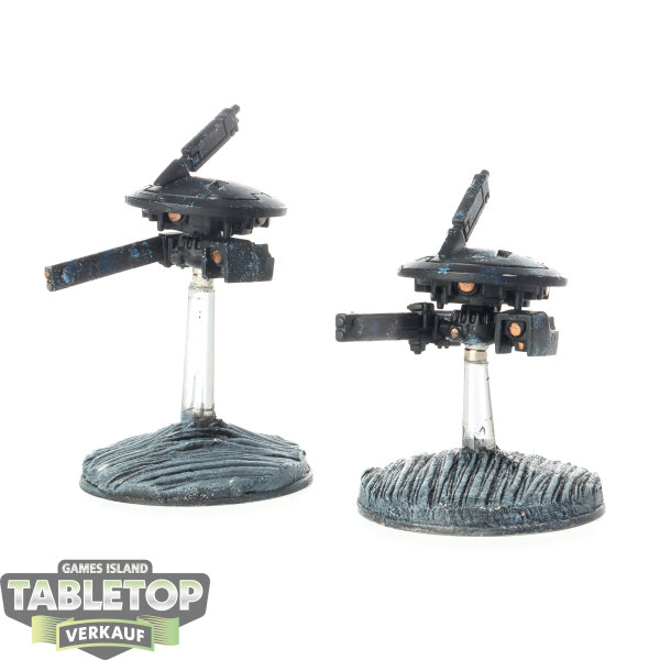Tau Empire - 2 Tactical Drones - bemalt