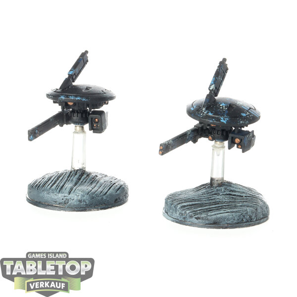 Tau Empire - 2 Tactical Drones - bemalt