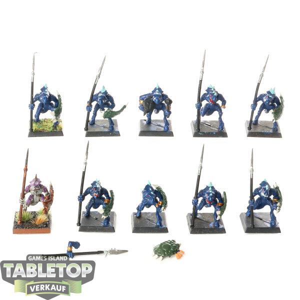 Seraphon - 10 Saurus Warriors klassisch - bemalt