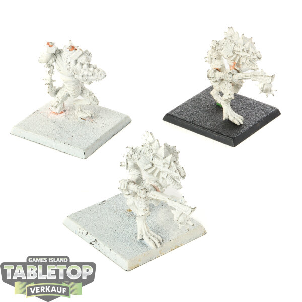 Seraphon - 3 Kroxigor klassisch - grundiert