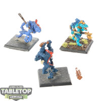 Seraphon - 3 Kroxigor klassisch - teilweise bemalt