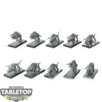 Warriors of Chaos - 10 Chaos Warhounds - unbemalt