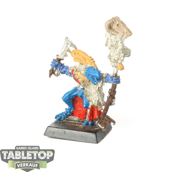 Lizardmen - Skink Priest - teilweise bemalt