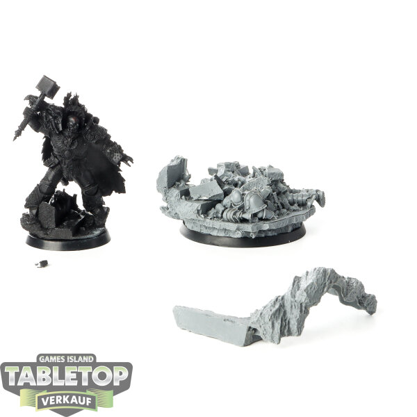Horus Heresy - Vulkan, Primarch of the Salamanders Legion - teilweise bemalt