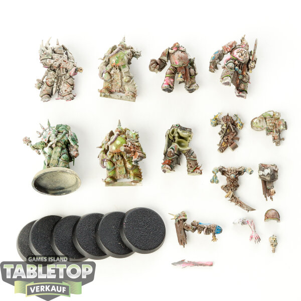 Death Guard - 7 x Plague Marines - teilweise gebaut