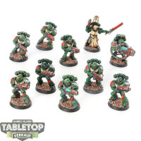 Dark Angels - 10x Tactical Squad klassisch - bemalt