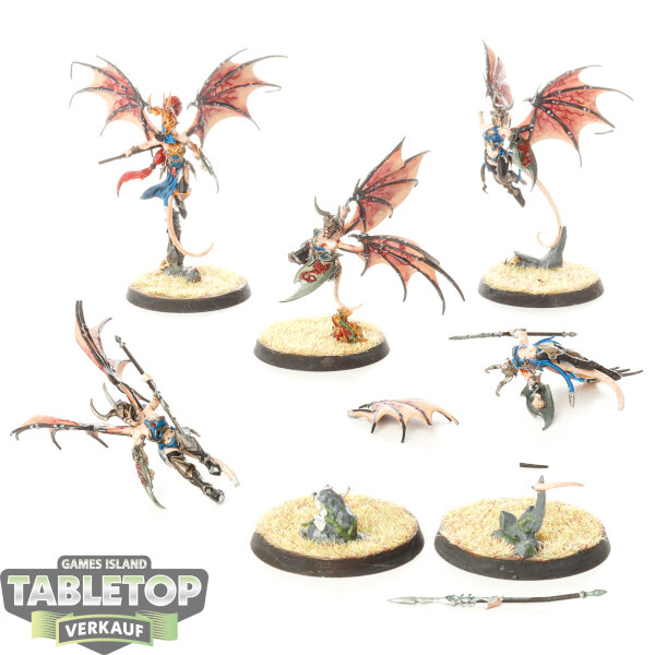 Daughters of Khaine - 5 Khinerai Lifetakers - bemalt