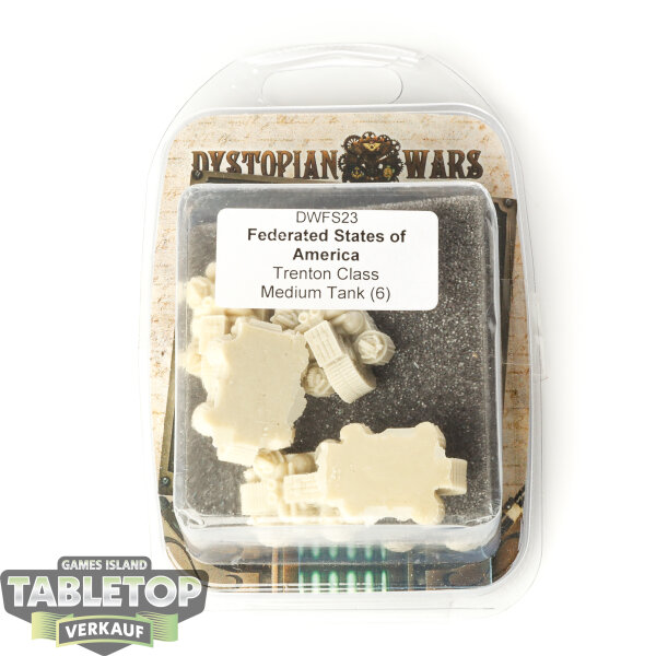 Sonstige - Dystopian Wars - Trenton Class Medium Tank - im Gussrahmen