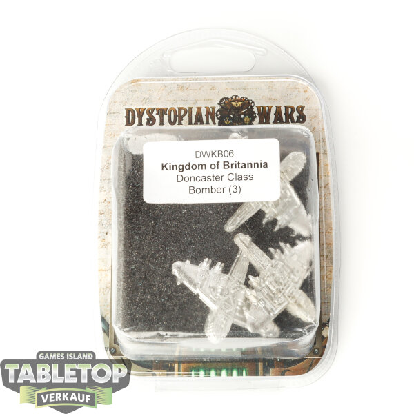 Sonstige - Dystopian Wars - 3x KB Doncaster Class Bomber - im Gussrahmen