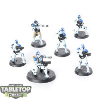 Galaktische Republik - 6 Phase II Clone Troopers - bemalt