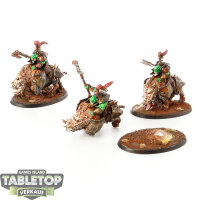 Orruk Warclans - 3 x Gore-gruntas - bemalt
