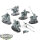 Slaves to Darkness - 5 Chaos Knights - unbemalt