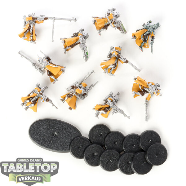 Adeptus Mechanicus - 10x Skitarii Rangers - teilweise bemalt