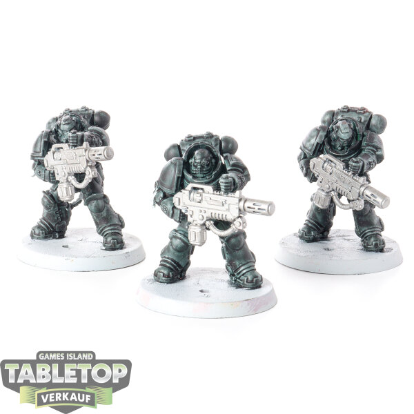 Space Marines - 3 Primaris Eradicators - teilweise bemalt