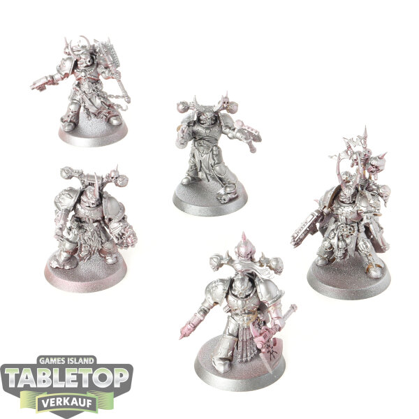 Chaos Space Marines - 5x Chosen - teilweise bemalt