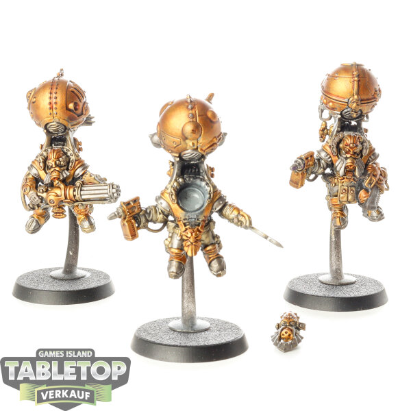 Kharadron Overlords - 3x Endrinriggers - teilweise bemalt