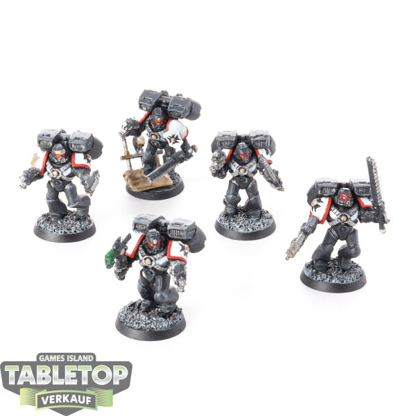 Black Templars - 5 x Assault Squad - bemalt
