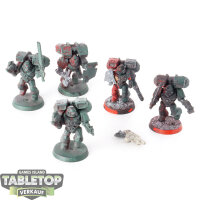 Black Templars - 5 x Assault Squad - teilweise bemalt