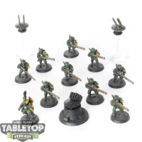 Tau Empire - 10 Fire Warriors Strike Team - teilweise bemalt