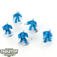 Leagues of Votann - 5 Einhyr Hearthguard - teilweise bemalt