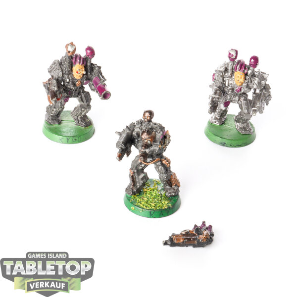 Chaos Space Marines - 3 x Obliterators klassisch - teilweise bemalt