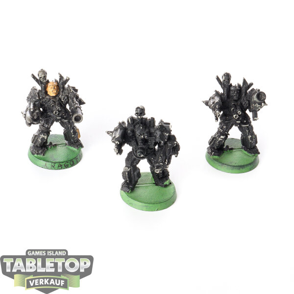 Chaos Space Marines - 3 x Obliterators klassisch - teilweise bemalt