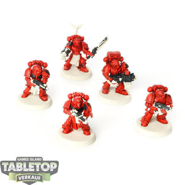 Blood Angels - 5 Death Company - teilweise bemalt