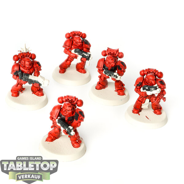 Blood Angels - 5 Death Company - teilweise bemalt