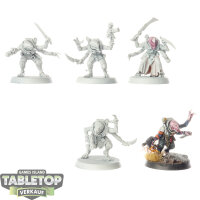 Genestealer Cults - 5 Hybrid Metamorphs - teilweise bemalt