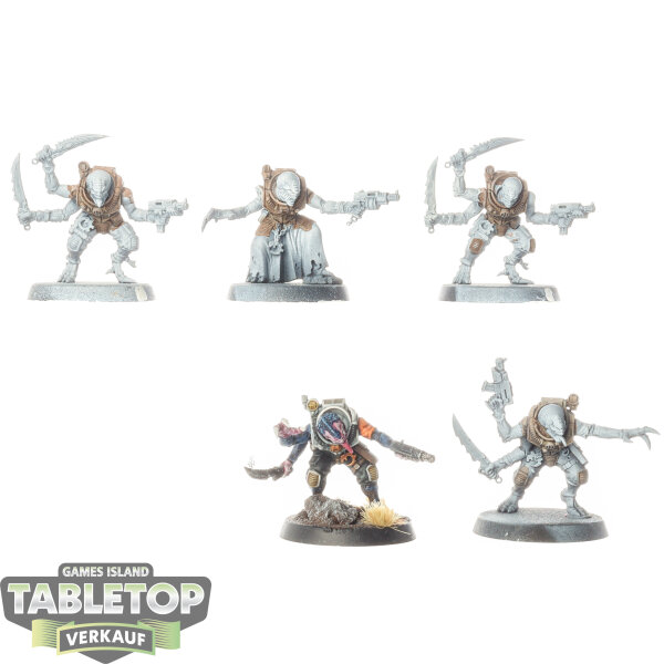 Genestealer Cults - 5 Acolyte Hybrids - teilweise bemalt