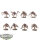 Genestealer Cults - 8 Genestealers classic - bemalt