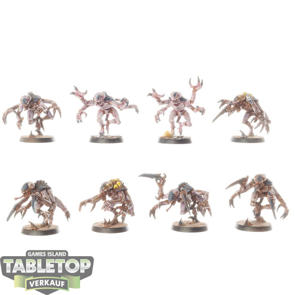 Genestealer Cults - 8 Genestealers classic - bemalt